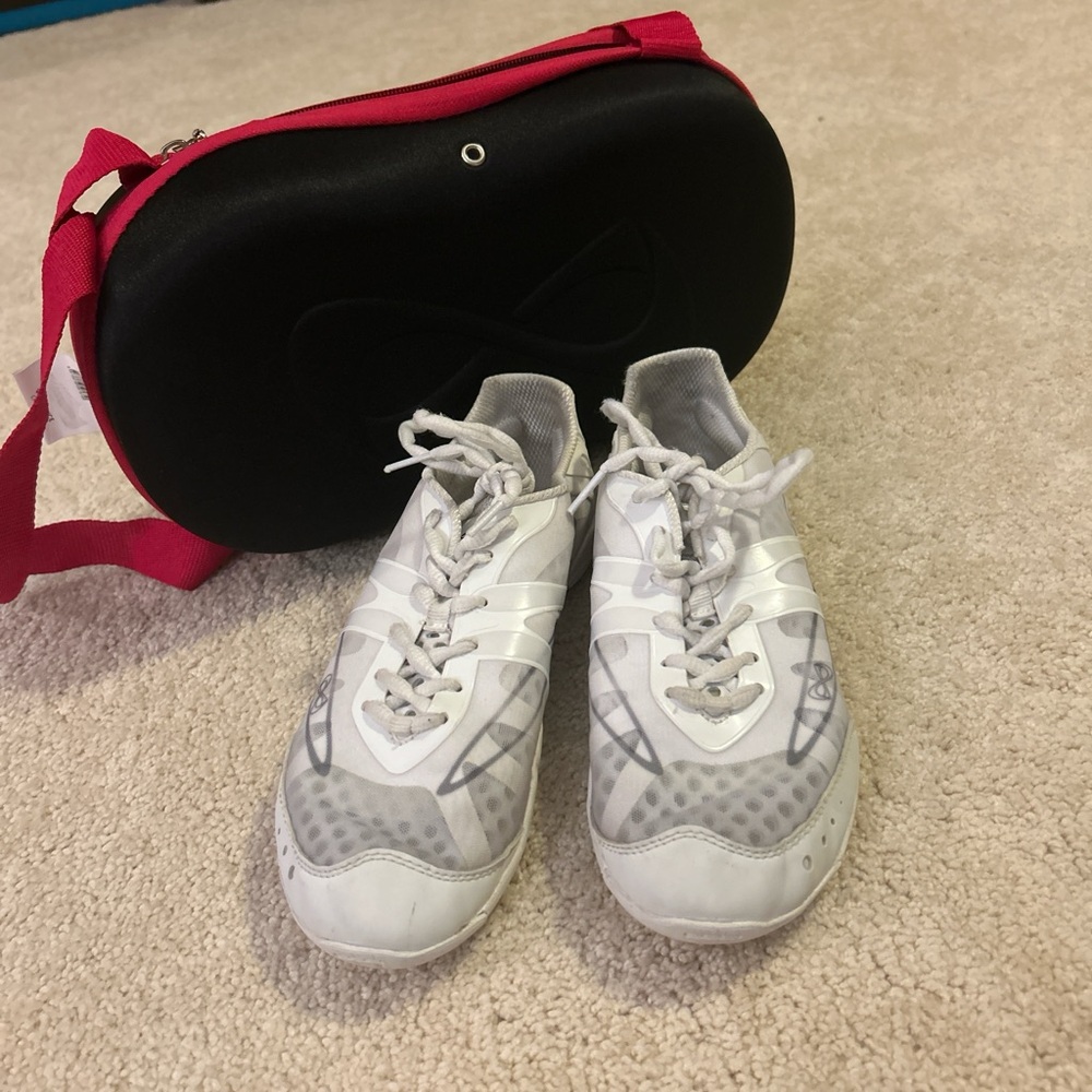NFINITY White and Gray Cheerleading/Athletic Shoes
